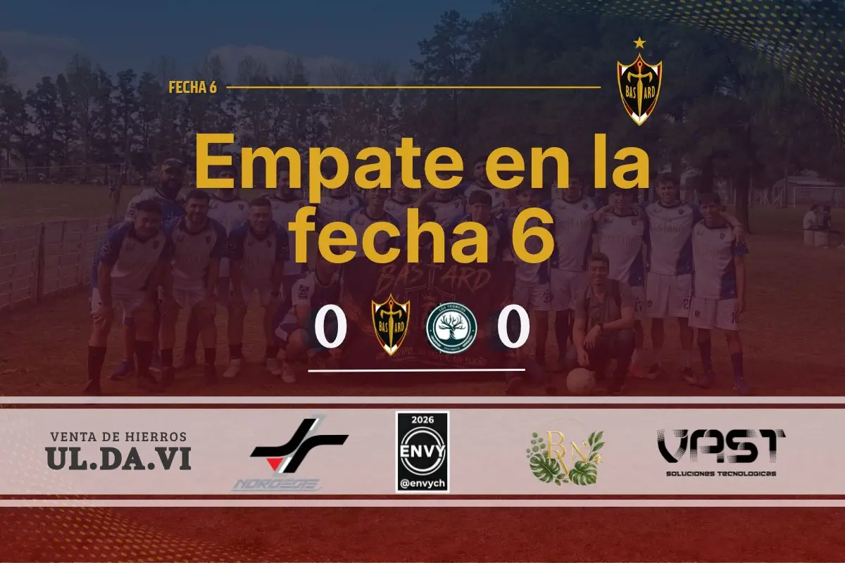 EMPATE EN LA FECHA 6